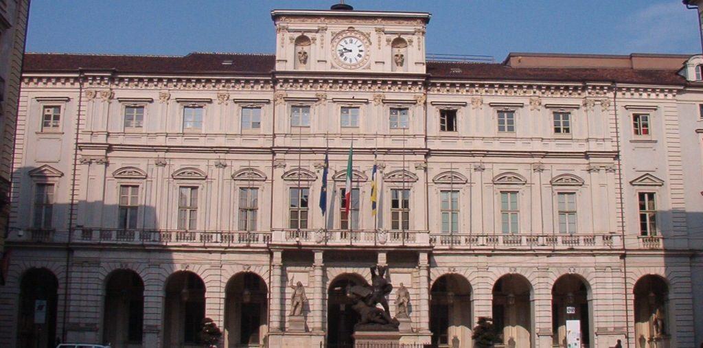 Facciata di Palazzo Civico, sede del Comune di Torino