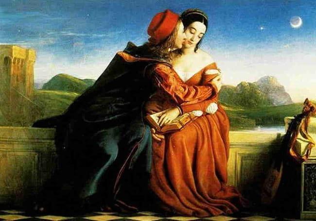 DIpinto "Francesca da Rimini" di William Dyce (1845)