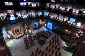 L'aula del tempio della Mole Antonelliana, sede del Museo Nazionale del Cinema
